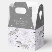 Schattigee Paarse Baby Bats Halloween Bedankdoosjes (Geopend)