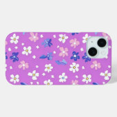 Schattigee Paarse bloem Case-Mate iPhone Case (Achterkant (horizontaal))