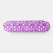 Schattigee Paarse bloem Persoonlijk Skateboard (Horizontaal)