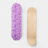 Schattigee Paarse bloem Persoonlijk Skateboard (Voorkant)