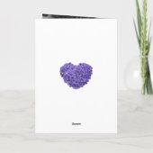 Schattigee Paarse bloemfoto Happy Moederdag Kaart (Achterkant)