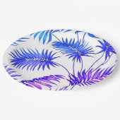 Schattigee paarse bloempapier borden papieren bordje (Gekanteld)