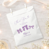 Schattigee Paarse Bogen Verjaardagsfeest Bedankzakje (Geknipt)