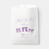 Schattigee Paarse Bogen Verjaardagsfeest Bedankzakje (Voorkant)