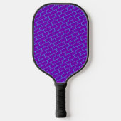 Schattigee Paarse Brick Pattern Pro Pickleball Pad Paddle (Voorkant)