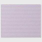 Schattigee Paarse Chevron Patroon Cadeaupapier (Vlak)