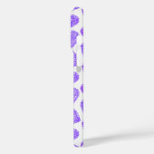 Schattigee Paarse Doodled Heart Valentijnsdag Mono Case-Mate iPhone Case (Achterkant / Links)
