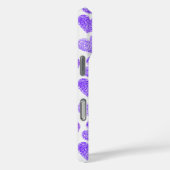 Schattigee Paarse Doodled Heart Valentijnsdag Mono Case-Mate iPhone Case (Achterkant / Rechts)