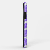 Schattigee Paarse Doodled Heart Valentijnsdag Patt Case-Mate iPhone Case (Achterkant/rechts)