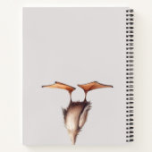 Schattigee Paarse eendenspiraal Notitieboek (Achterkant)