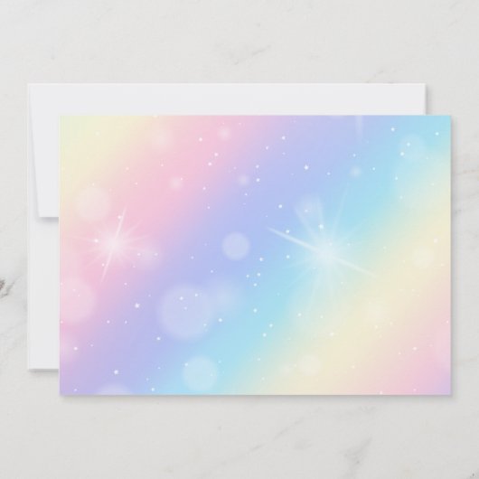 Schattigee Paarse Eenhoorn Alle leeftijden Foto Ki Kaart (Achterkant)