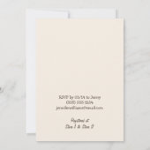 Schattigee, Paarse en groene Baby shower uitnodigi Kaart (Achterkant)