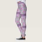 Schattigee paarse en mauve leggings (Links)