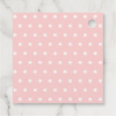 Schattigee Paarse en Roze Eenhoorn Verjaardag Beda Bedankjes Labels (Achterkant)