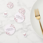 Schattigee Paarse en roze vlinder Baby shower Confetti (Groep)