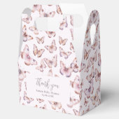 Schattigee Paarse en Roze Vlinder Baby shower Gabl Bedankdoosjes (Geopend)