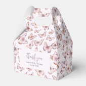 Schattigee Paarse en Roze Vlinder Baby shower Gabl Bedankdoosjes (Voorkant Zijde)
