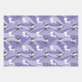 Schattigee Paarse Fox Beer Voeg naam toe Christmas Inpakpapier Vel (Voorkant)