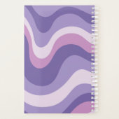 Schattigee Paarse gepersonaliseerde retro docent Planner (Achterkant)