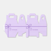 Schattigee Paarse gewoonte Bedankdoosjes (Uitgevouwen)