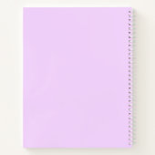 Schattigee Paarse Girly Trendy Notitieboek (Achterkant)