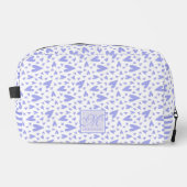 Schattigee Paarse harten - monogram Toilettasje (Voorkant)