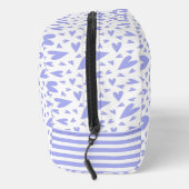 Schattigee Paarse harten - monogram Toilettasje (Rechts)