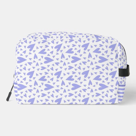 Schattigee Paarse harten - monogram Toilettasje (Achterkant)