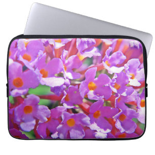 Schattigee Paarse kleine bloemengeurende kruikaars Laptop Sleeve