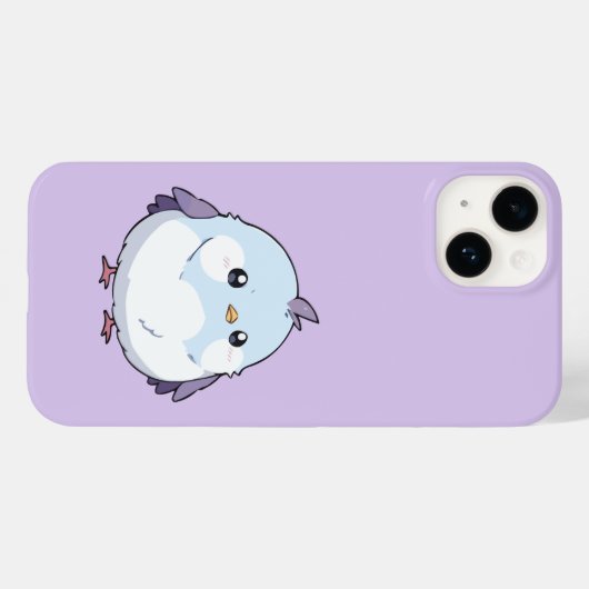 Schattigee Paarse kleur iPhone Case (Achterkant (horizontaal))