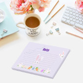 Schattigee Paarse konijnenpost-it notities Post-it® Notes
