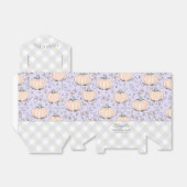 Schattigee Paarse lieve kleine pompoen Halloween & Bedankdoosjes (Uitgevouwen)