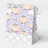 Schattigee Paarse lieve kleine pompoen Halloween & Bedankdoosjes (Achterkant)