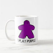 Schattigee Paarse Meeple Tekenbord Game Cup Mok (Links)
