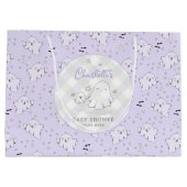 Schattigee Paarse moeder en Baby geest Baby shower Groot Cadeauzakje (Achterkant)