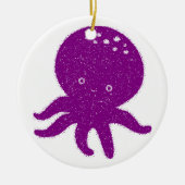 Schattigee Paarse Octopus Oude Print Keramisch Ornament (Voorkant)
