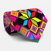 Schattigee paarse, oranje mochila kunst stropdas (Opgerold)