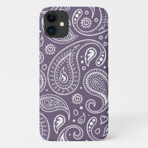 Schattigee Paarse Paisley Pattern Case-Mate iPhone Case