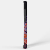 Schattigee Paarse Patroon Samsung Hoesje Compatibe Samsung Galaxy Hoesje (Rechterkant)