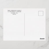 Schattigee Paarse pompoen Halloween Gold Folie Uitnodiging Briefkaart (Achterkant)