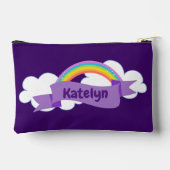 Schattigee Paarse regenboog gepersonaliseerd Etui (Achterkant)