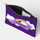 Schattigee Paarse regenboog gepersonaliseerd Etui (Open)