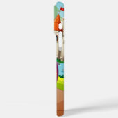 Schattigee paarse/rode cartoon draak Case-Mate iPhone case (Achterkant / Links)