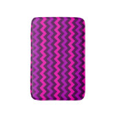 Schattigee Paarse Roze Chevrons Kleine Badmat (Voorkant Verticaal)