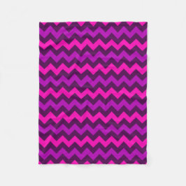 Schattigee Paarse Roze Chevrons Kleine Fleece Deke