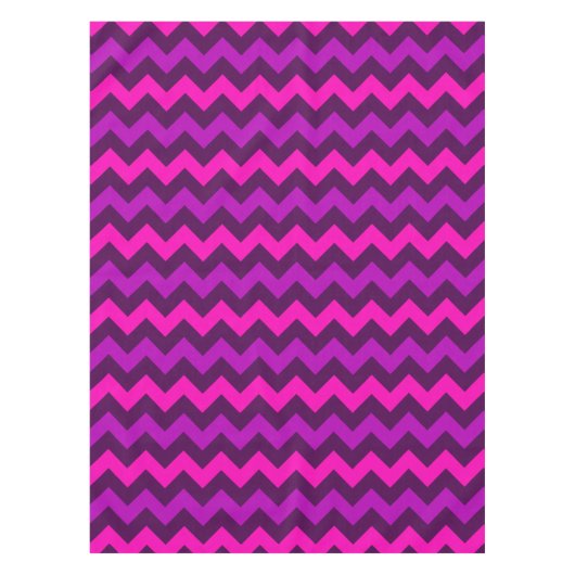Schattigee Paarse roze Chevrons kleine tafelkleed (Voorkant)