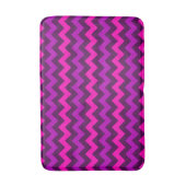 Schattigee Paarse Roze Chevrons Medium Badmat (Voorkant Verticaal)