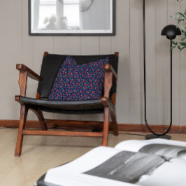 Schattigee paarse roze turquoise hedendaagse vlind kussen