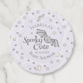 Schattigee Paarse Spooky Schattigee oktober Baby s Bedankjes Labels
