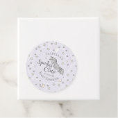 Schattigee Paarse Spooky Schattigee oktober Baby s Bedankjes Labels (In situ)